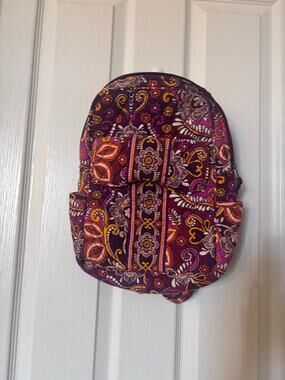 Vera Bradley Quilted Mini Backpack Safari Sunset